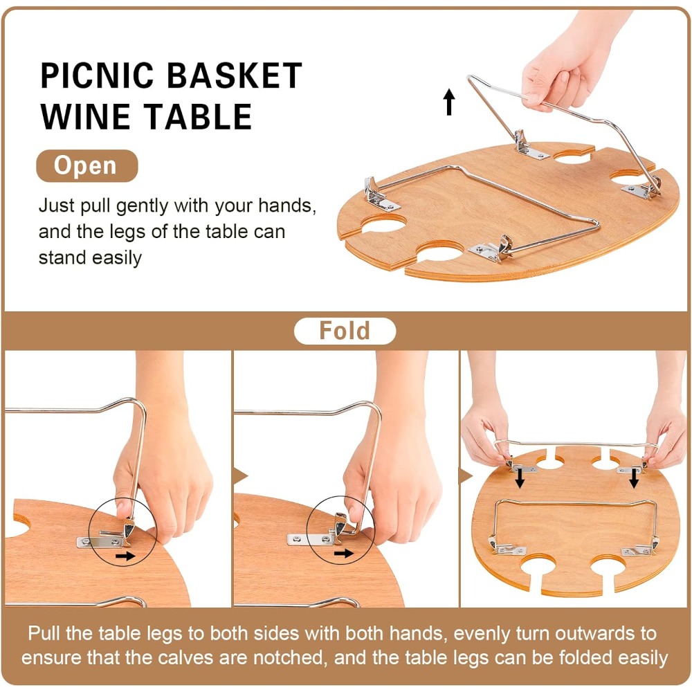 stboo picnic basket for 4, ins - Basket Bag Wicker ulasan dan harga