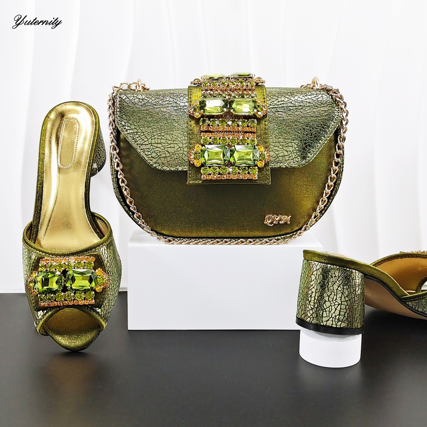 Dubai Rhinestone Luxury Slippe - Women Bags Dubai ulasan dan harga