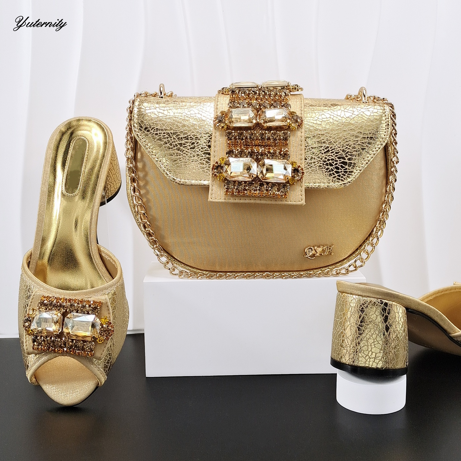 Dubai Rhinestone Luxury Slippe - Women Bags Dubai ulasan dan harga