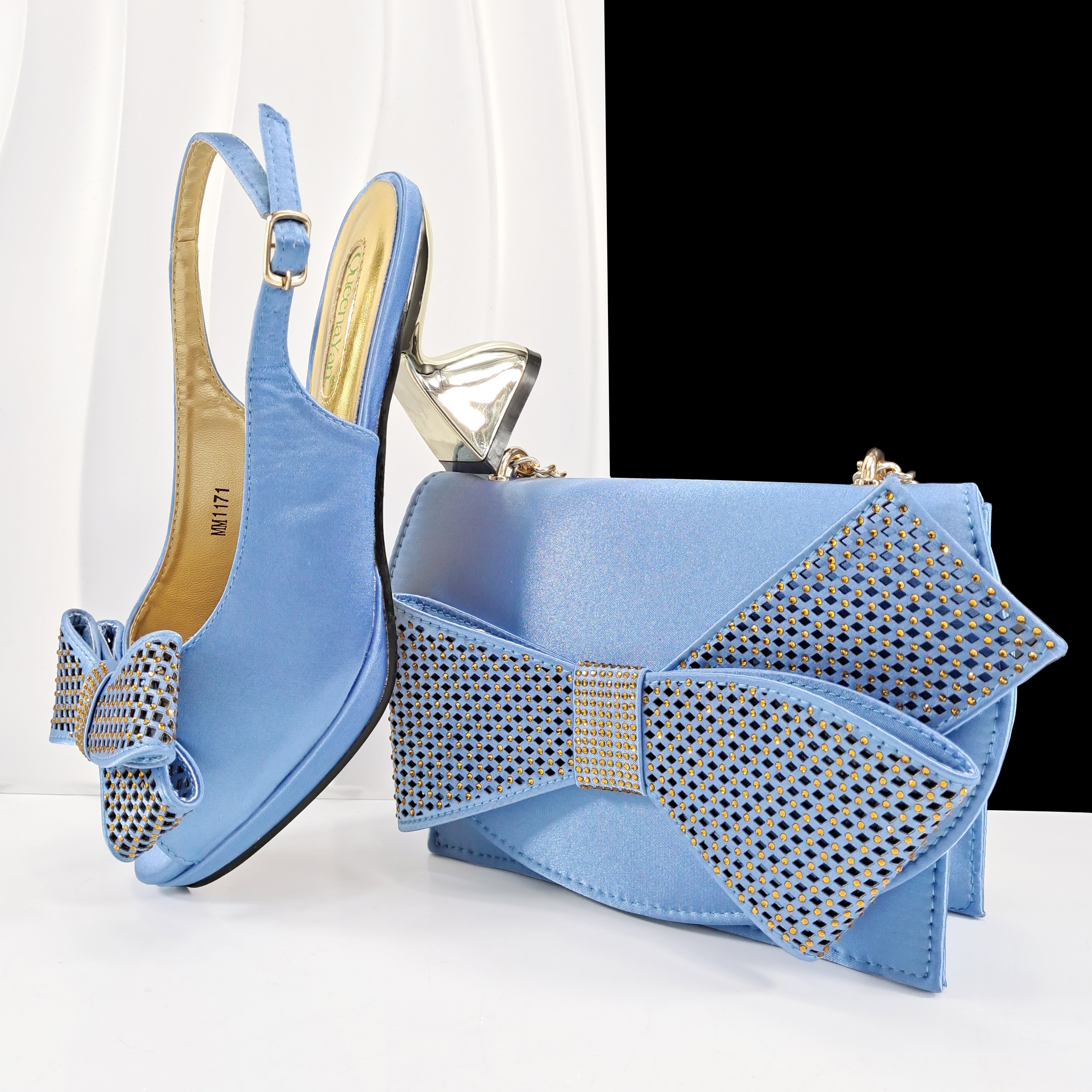 Queena Yan Sky Blue Color Peep - Women'S Evening Bags ulasan dan harga