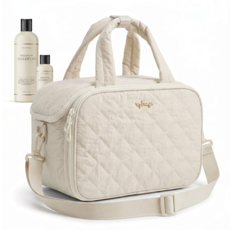 Large Quilted Toiletry Bag for - Women Bags Waterproof ulasan dan harga