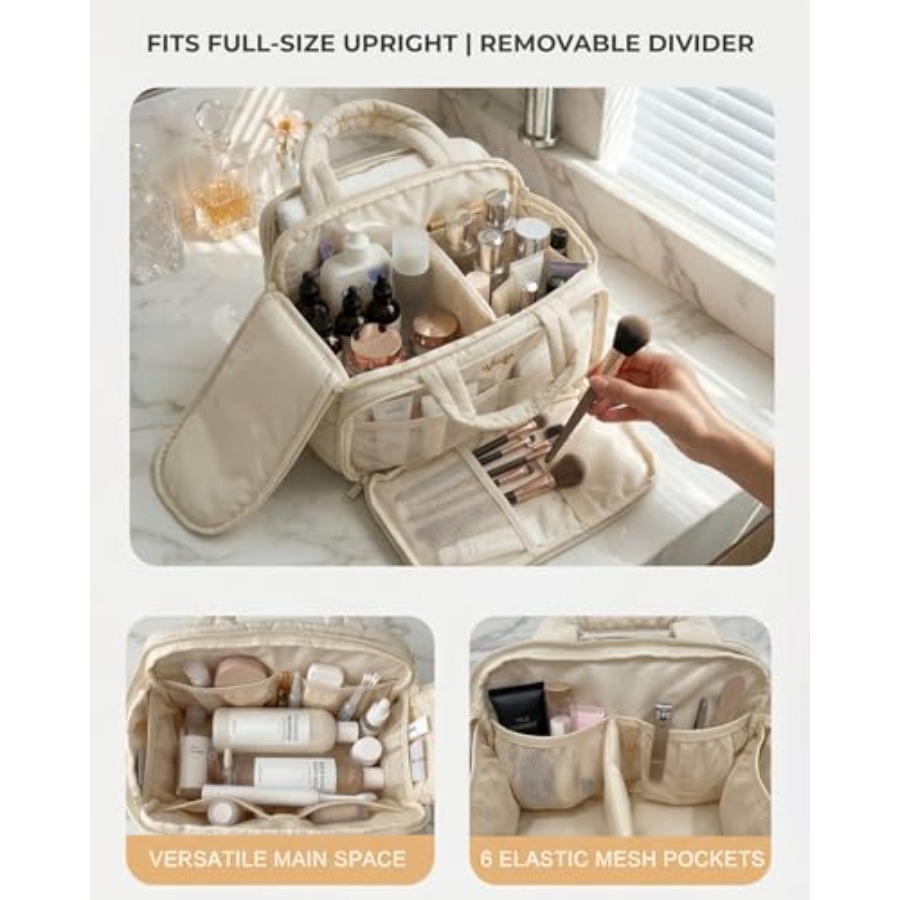 Large Quilted Toiletry Bag for - Women Bags Waterproof ulasan dan harga