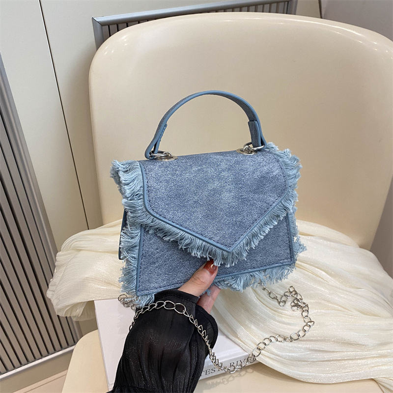 Fashion Envelope Frayed Edge T - Flap Bag Envelope ulasan dan harga