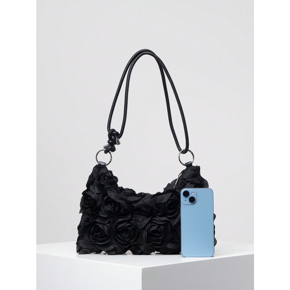 Floral Hollow-Out Woven Should - Women'S Bags Holiday ulasan dan harga