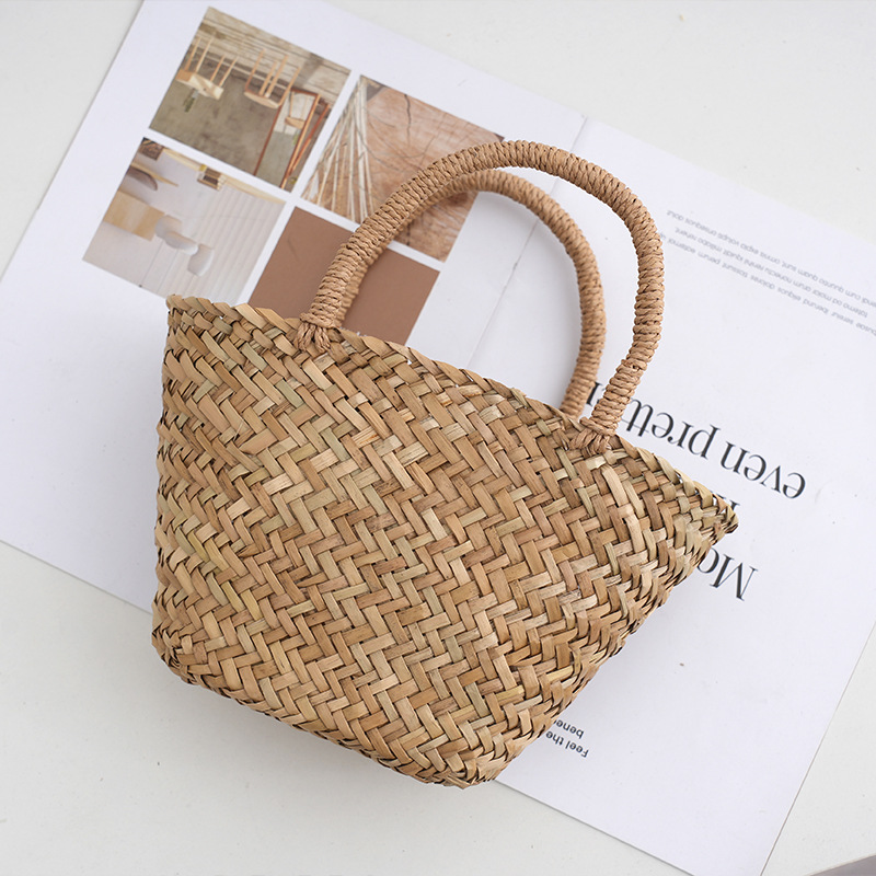 Handmade Wicker Rattan Bag Boh - Basket Bag Wicker ulasan dan harga