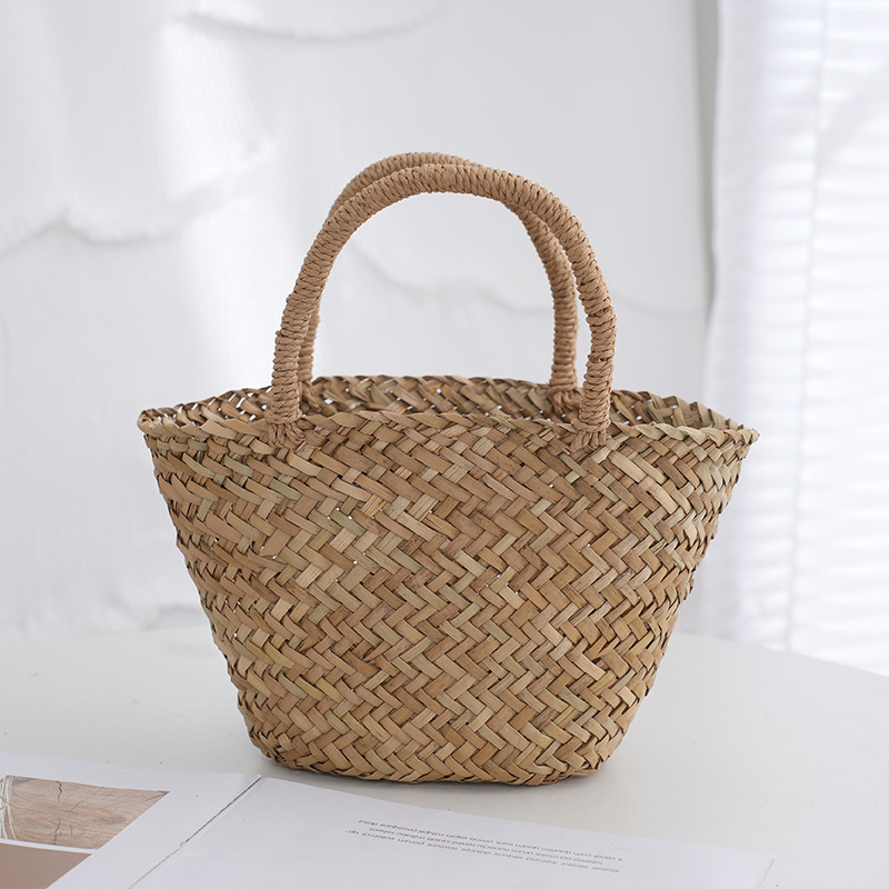 Handmade Wicker Rattan Bag Boh - Basket Bag Wicker ulasan dan harga