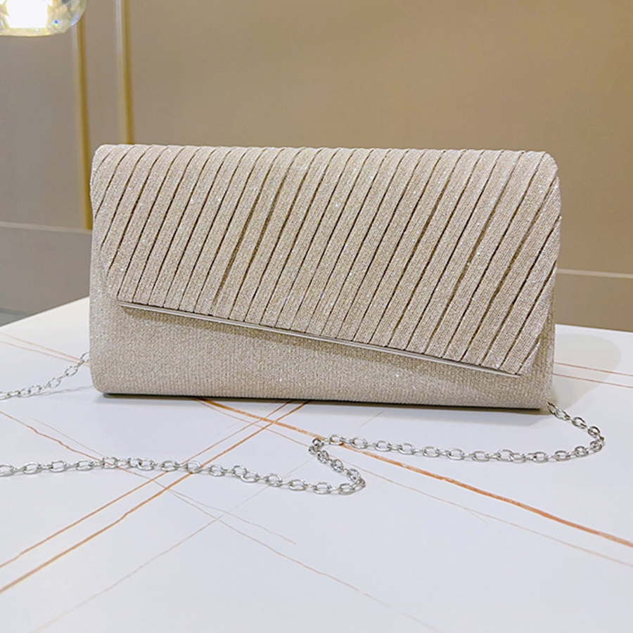Women's Sparkle Pleated Flip E - Flap Bag Envelope ulasan dan harga