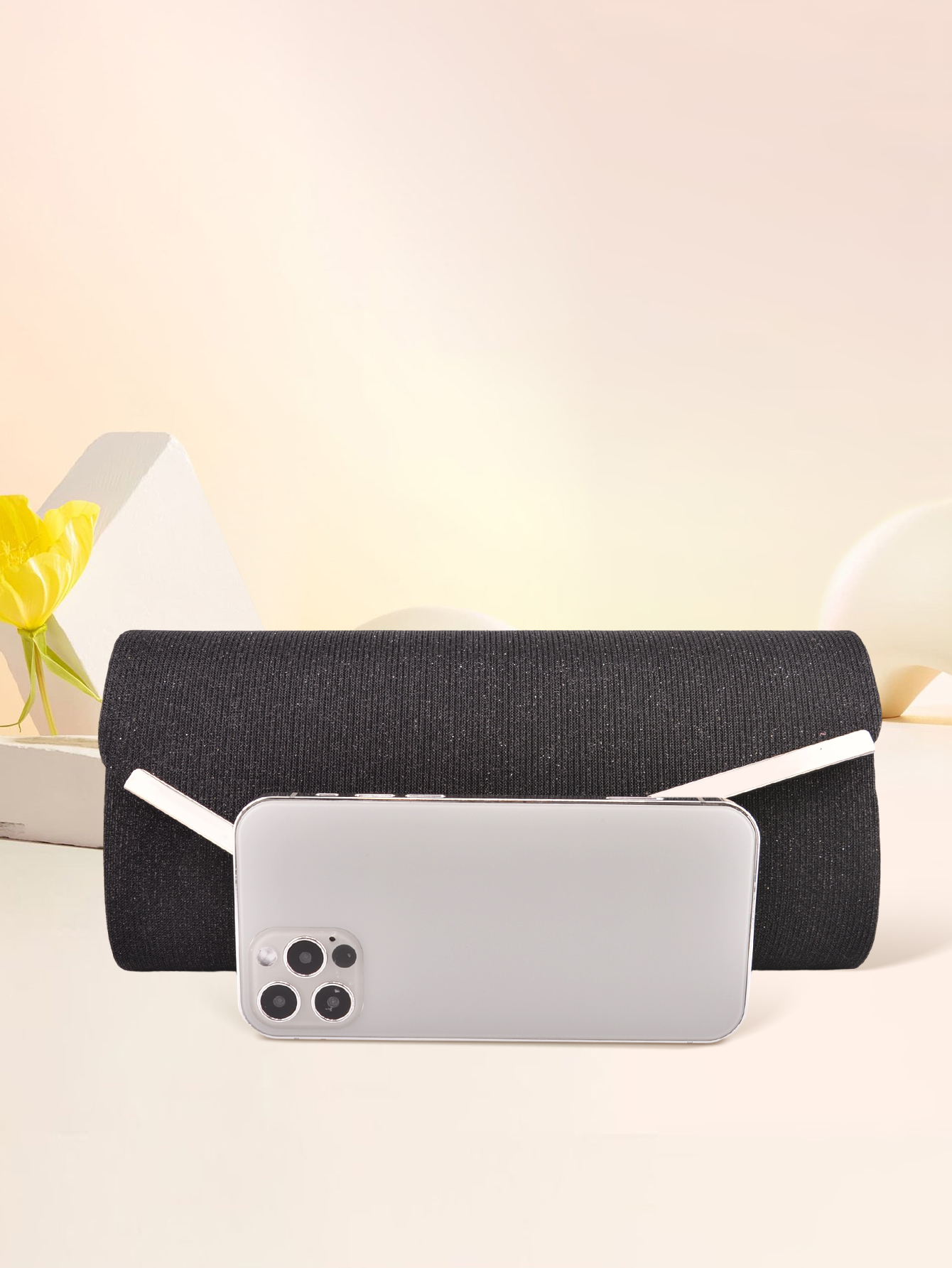 Classic Evening Bag Black Silv - Women Bags Pk ulasan dan harga